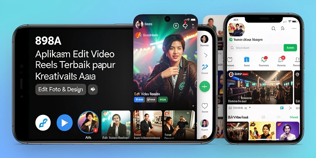 Antarmuka canggih dan fungsi editing video di 898A.