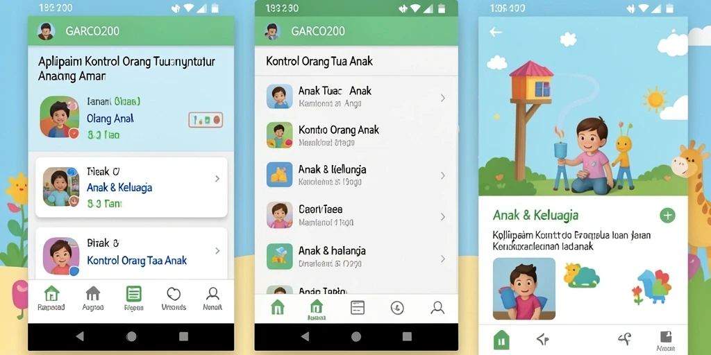 Tampilan antarmuka pengguna GARCO200 yang intuitif dan informatif.