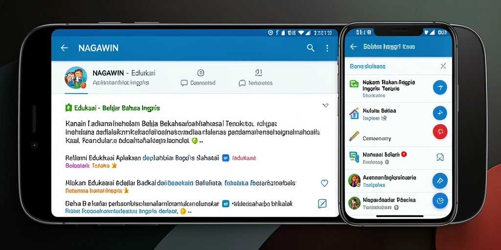 Antarmuka pengguna NAGAWIN yang intuitif dan menarik.
