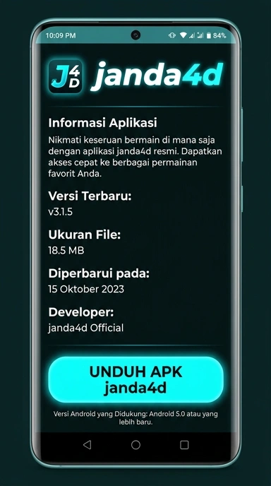 Tampilan halaman APK janda4d