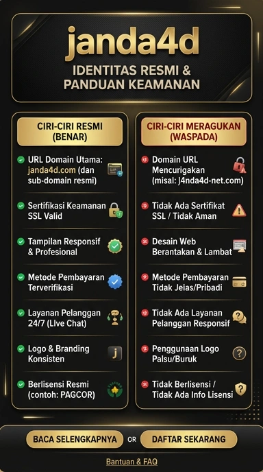 Tampilan kanal resmi janda4d